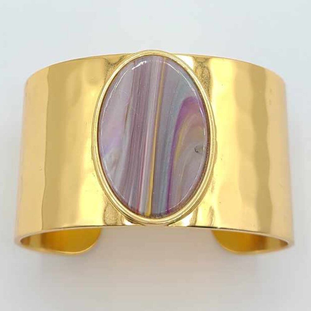 J Crew Oval Acetate Cuff Bracelet Small - Picture 7 of 7